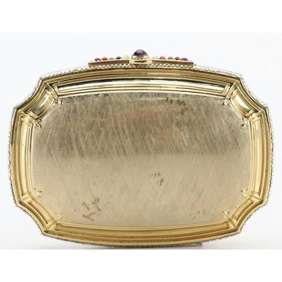 Judith Leiber Convertible Minaudière with Gemstone/Crystal Trim and Accessories - Picture 2 of 12